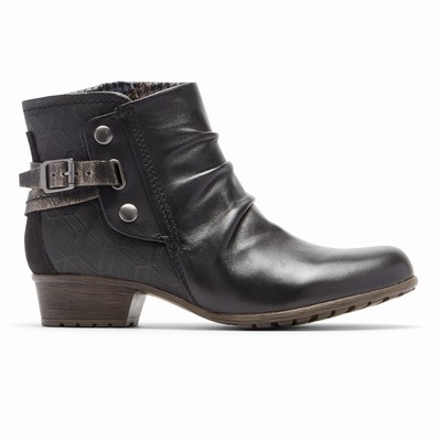 Rockport Cobb Hill Gratasha Hardware Stiefel Damen Schwarz IAX-460193